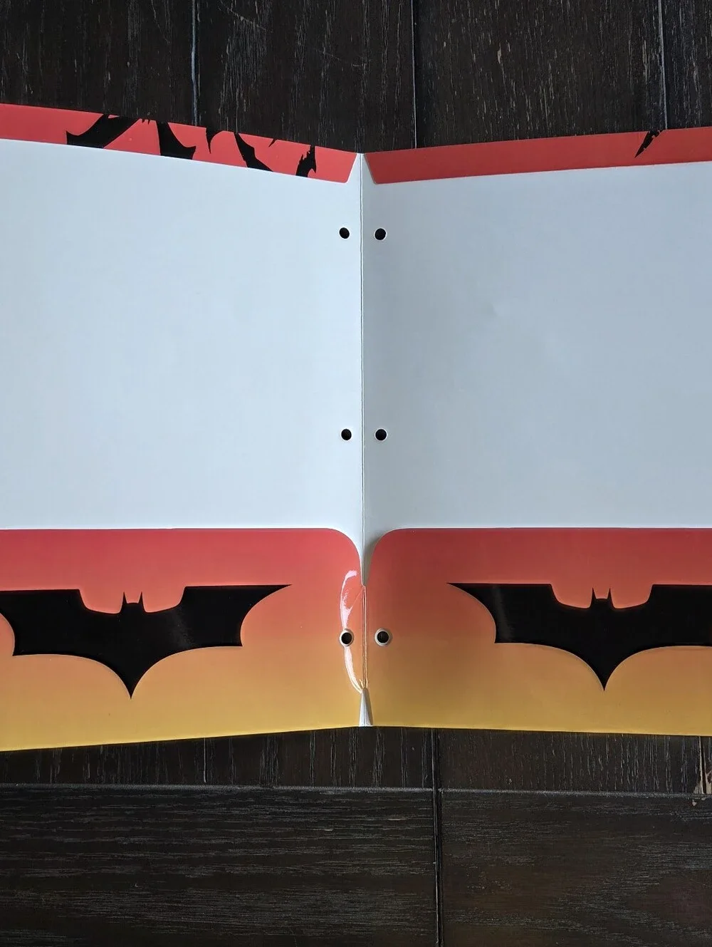 Marvel Spider-Man and Batman Graphic Binder Set - Red, Black, Yellow, Blue